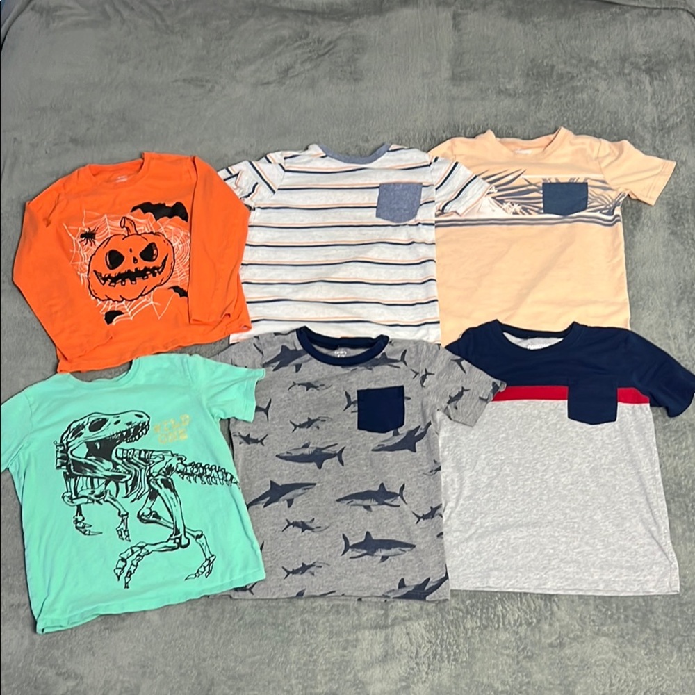 Bundle of 5 Oshkosh/Carters T-Shirts and 1 long sleeve shirt